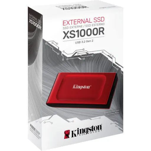 Unidad SSD Externo Kingston XS1000R 1TB USB-C 3.2 Gen2 Lec1050 MBs Esc1000 MBs