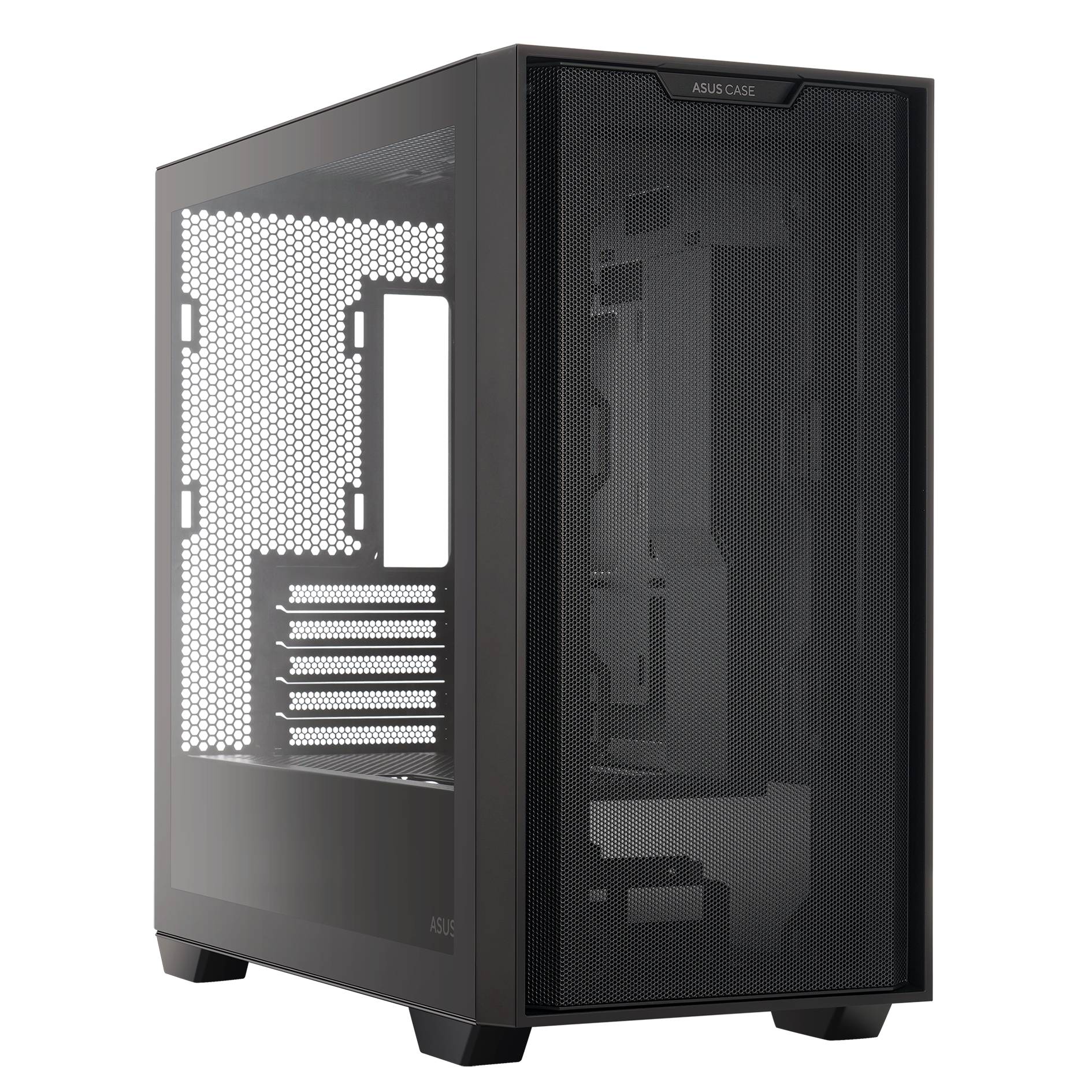 Gabinete Gamer A21 BLK FRONTAL MESH/ LATERAL Vidrio Temprano  Sin Fuente (ot)