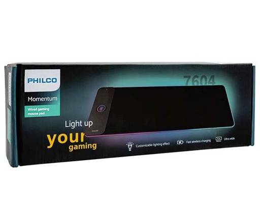 MOUSEPAD GAMER XL CARGA INALÁMBRICA SPL7604 PHILCO PRO (F)