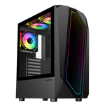 Gabinete Gamer TIME BANDIT/2 FAN TOP RGB 1 FAN REAR/SIN FUENTE GAMEMAX (os) - Foto 1