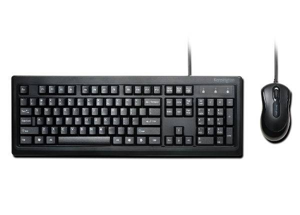 Kit Teclado Mouse Kensington Alámbrico For Life, Desktop Set