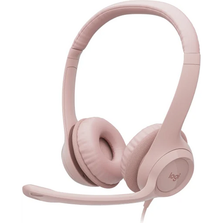 Logitech Audifono USB H390 cancelacion de ruido ROSE (INTCX)