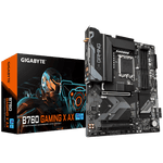 Placa Madre Gigabyte B760 GAMING X AX, Intel LGA1700, M.2 x3, 2.5GbE, Wi-Fi 6E, Q-Flash Plus, ATX - Foto 1