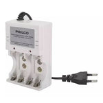 CARGADOR C/4 PILAS AAA 1200 MAH PRE-CARGADAS PHILCO (F) - Foto 3