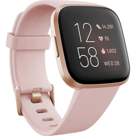 🟡 RELOJ INTELIGENTE FITBIT VERSA PETAL | SMARTWATCH SALUD & FITNESS | DISEÑO ELEGANTE (ca)