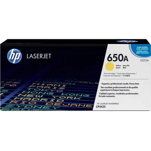 TONER HP 650A HP CE272A YELLOW REND 15.000PAG