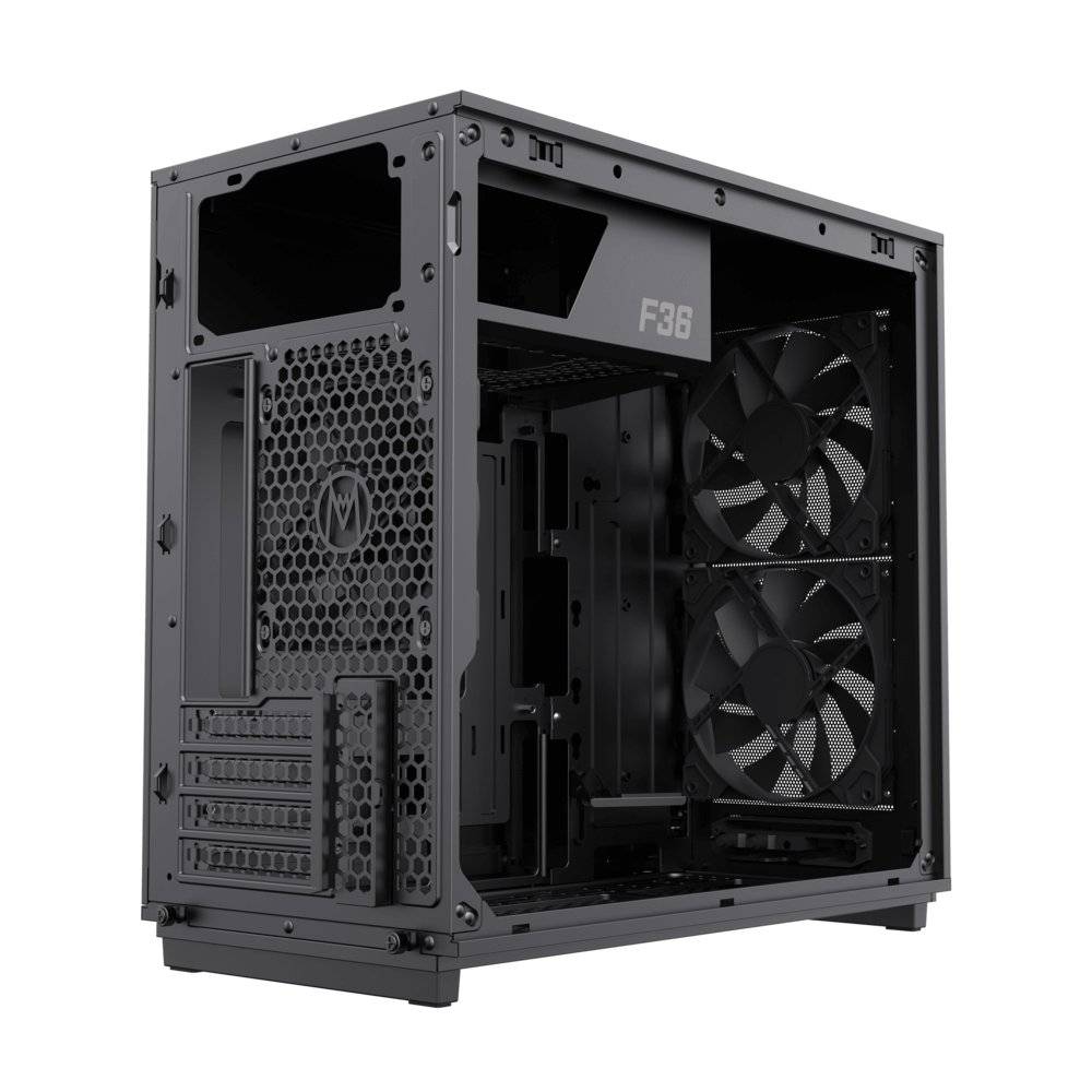GABINETE MEDIO F36 DARK /2 FAN FRONT 1 FAB TRAS/MATX/S/ FUENTE GAMEMAX