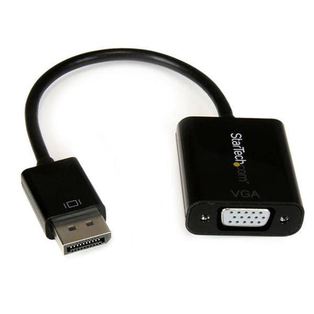 DisplayPort 1.2 to VGA Adapter Converter - DP to VGA Converter with DisplayPort 1.2 Support - Connect your DisplayPort computer to a VGA Projector or Monitor - Black - 1920x1200